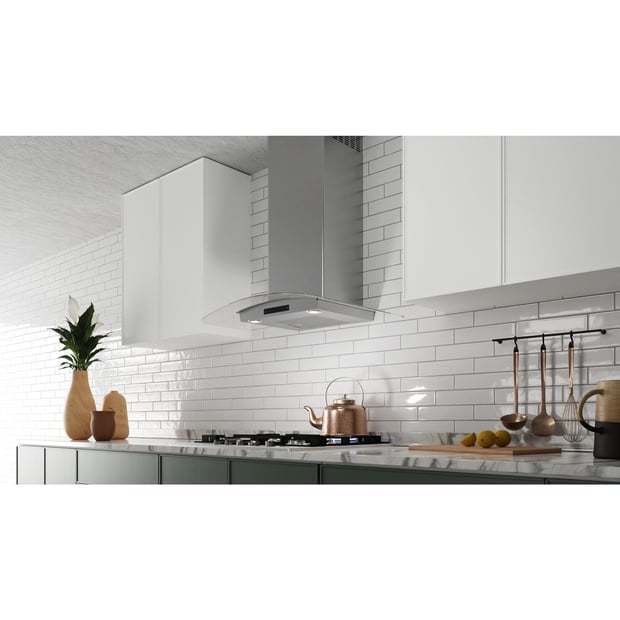 Aura 30 inch 600 CFM Wall-Mount Chimney Hoodfan