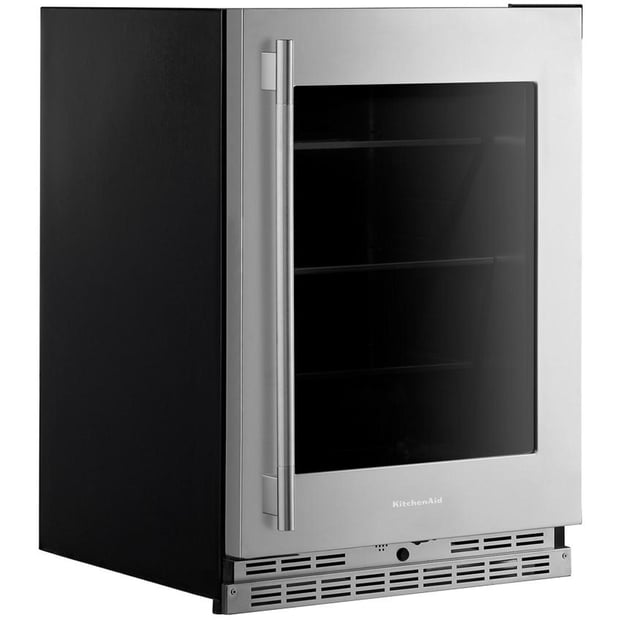KitchenAid Freestanding or Built-in 24 inch 5.2 cu.ft Compact Bar Refrigerator
