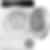 Bosch White 500 Series 2.4 cu.ft. Stackable Front Load Washer and 4.0 cu.ft. Heat Pump Dryer