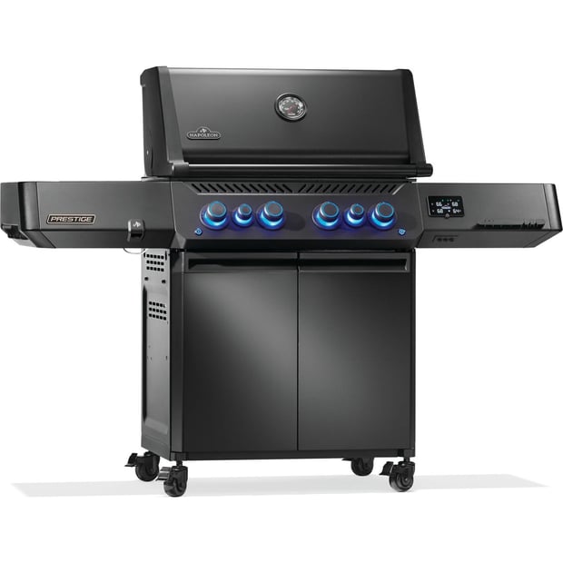 Napoleon Prestige 500 Freestanding 6 Burner Natural Gas BBQ Grill with Infrared Side and Rear Burner