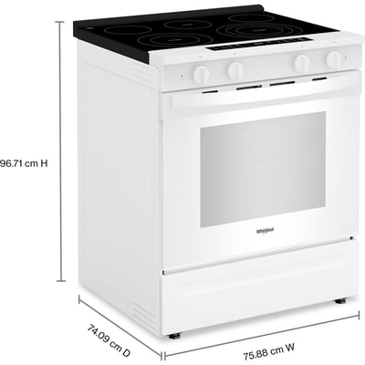 Whirlpool 30 inch Single Oven Electric Range