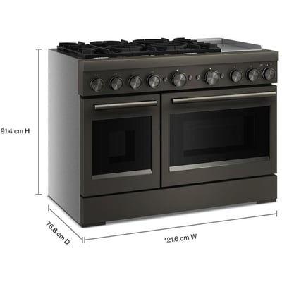 KitchenAid 48 inch Double Oven Dual Fuel Range