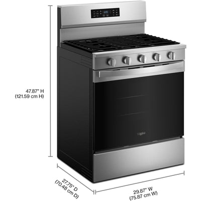 Whirlpool 30 inch Single Oven Gas Range