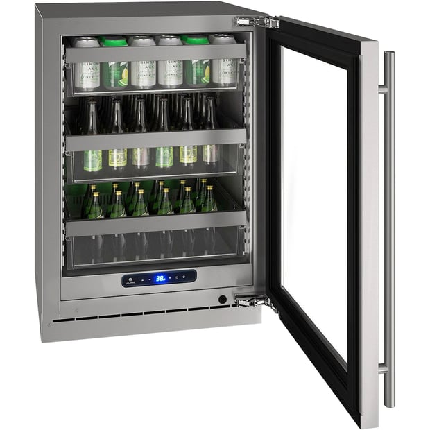 U-Line Freestanding or Built-in 24 inch 5.2 cu.ft. Beverage Centre