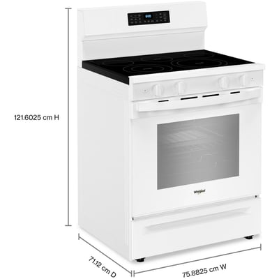 Whirlpool 30 inch Single Oven Electric Range