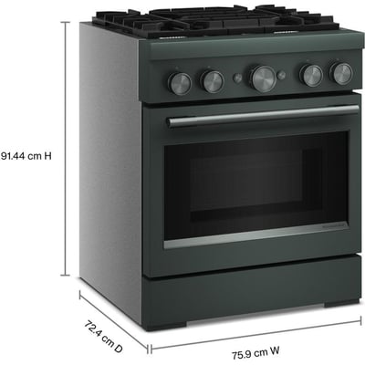 KitchenAid 30 inch Single Oven Dual Fuel Range