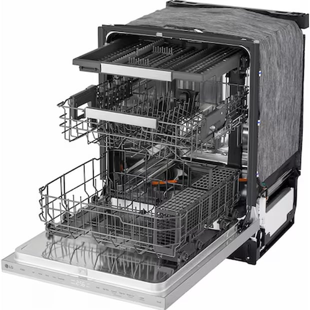 LG 24 inch 46 dBA Dishwasher with Hidden Controls and Third Rack