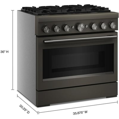 KitchenAid 36 inch Single Oven Dual Fuel Range