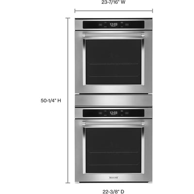 KitchenAid 24 inch Double Wall Oven with Convection