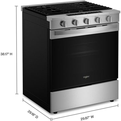 Whirlpool 30 inch Single Oven Gas Range