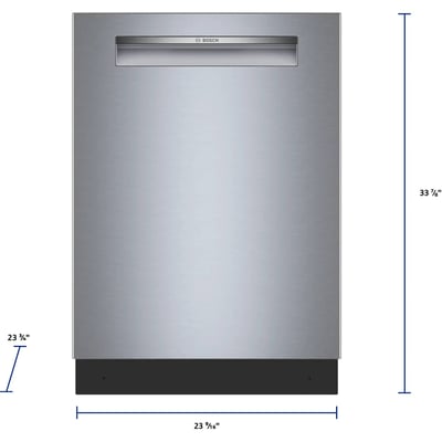 Bosch 300 Series 24-inch 46 dB Dishwasher with Hidden Controls