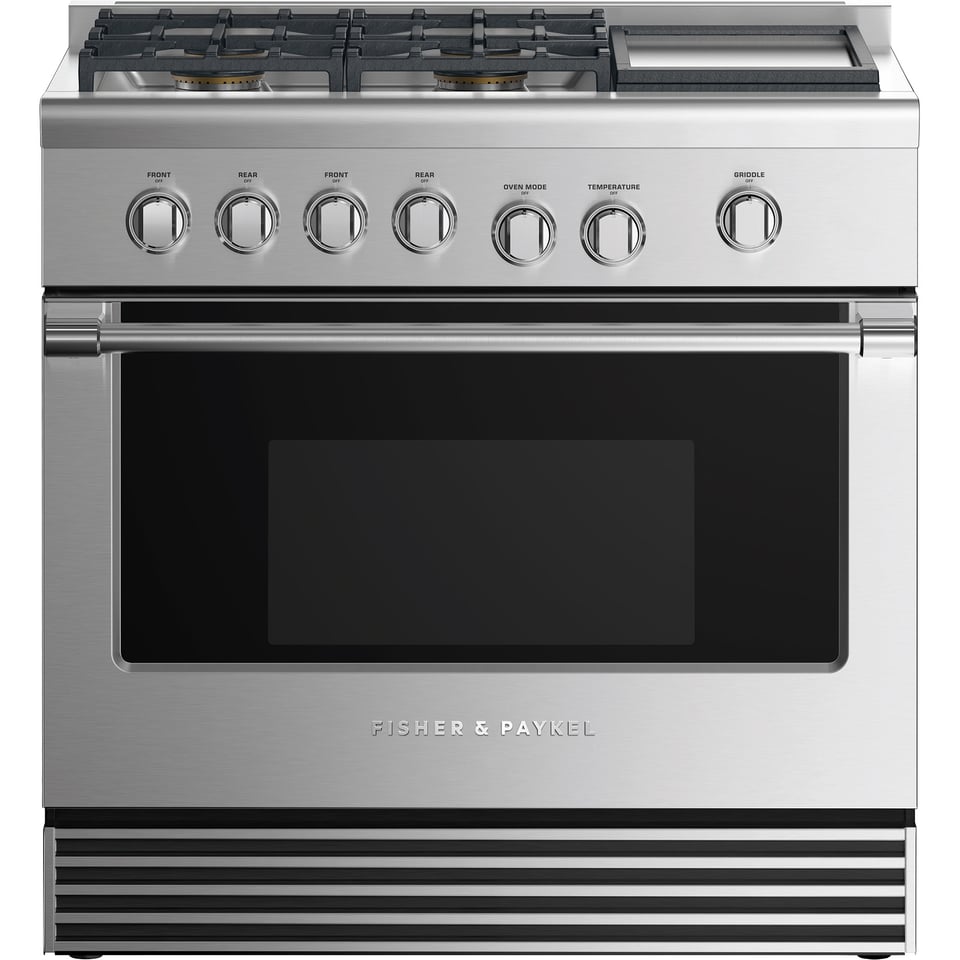 Fisher & Paykel Professional 36 inch Single Oven Dual Fuel Range 