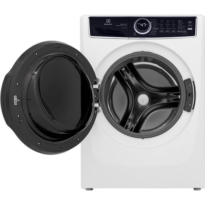 Electrolux White Stackable 5.2 cu.ft. Front Load Steam Washer and 8.0 cu.ft. Steam Dryer