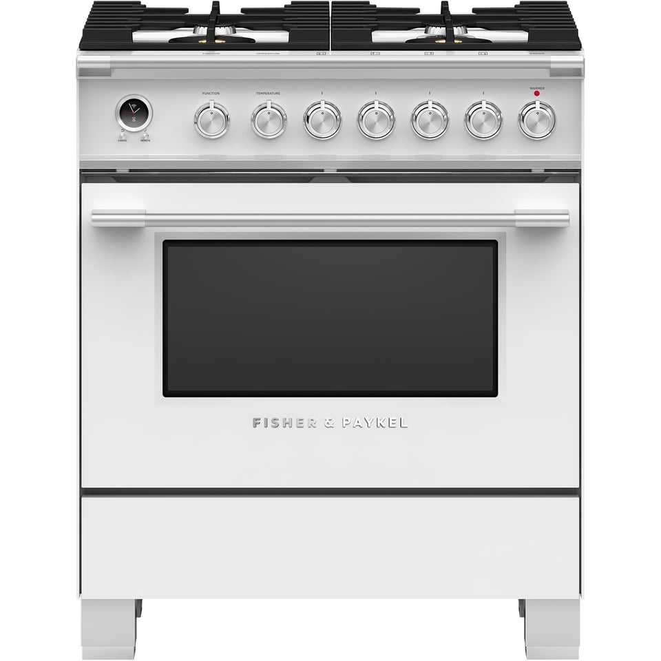 Fisher & Paykel 30 inch Single Oven Dual Fuel Range