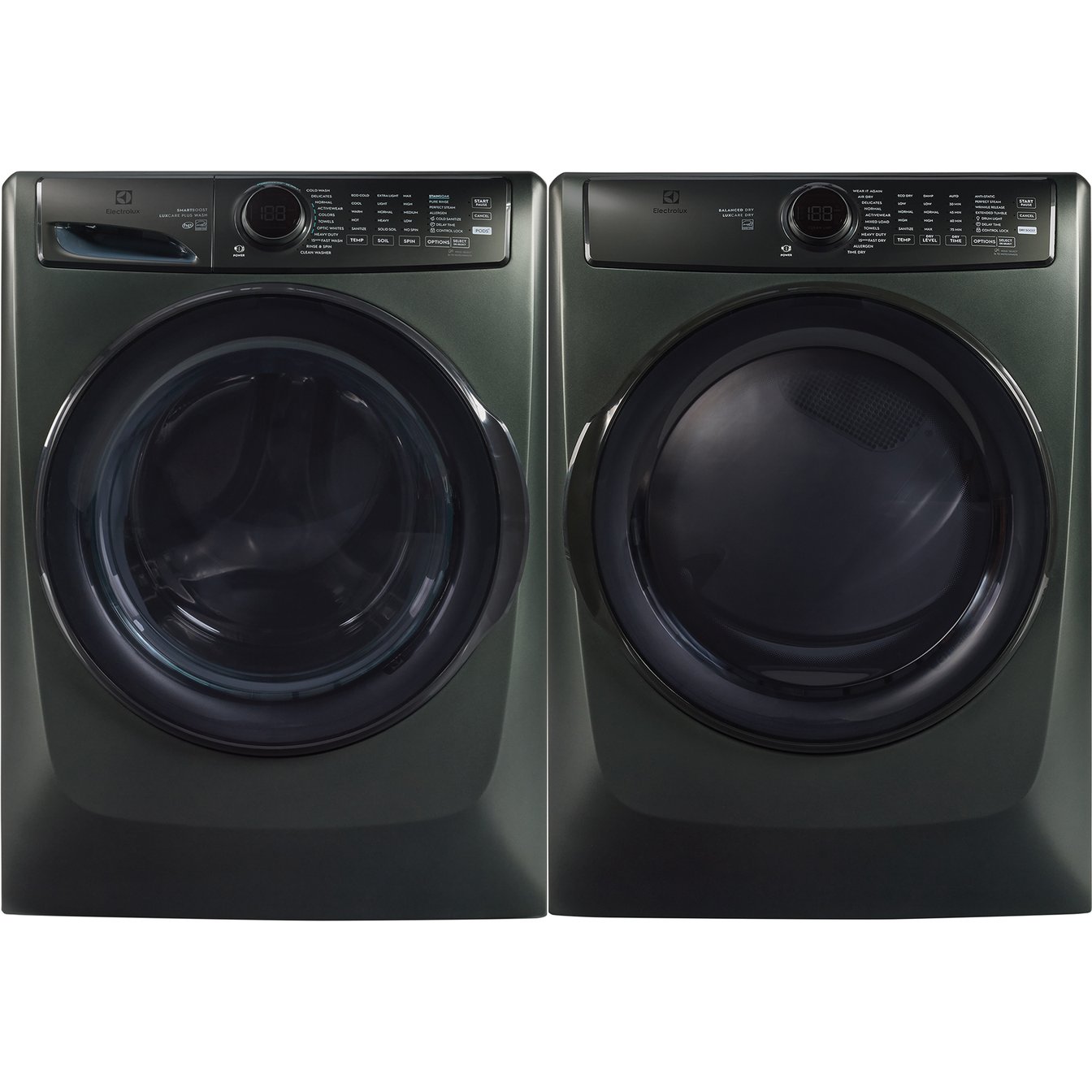 Electrolux 5.2 cu.ft. Stackable Front Load Washer and 8.0 cu.ft. Vented Gas Dryer