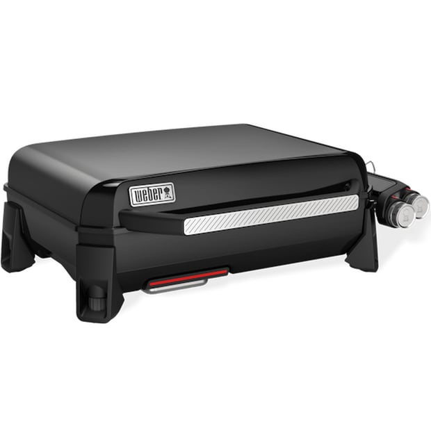 Weber Slate Portable 2 Burner Liquid Propane Tabletop BBQ Griddle