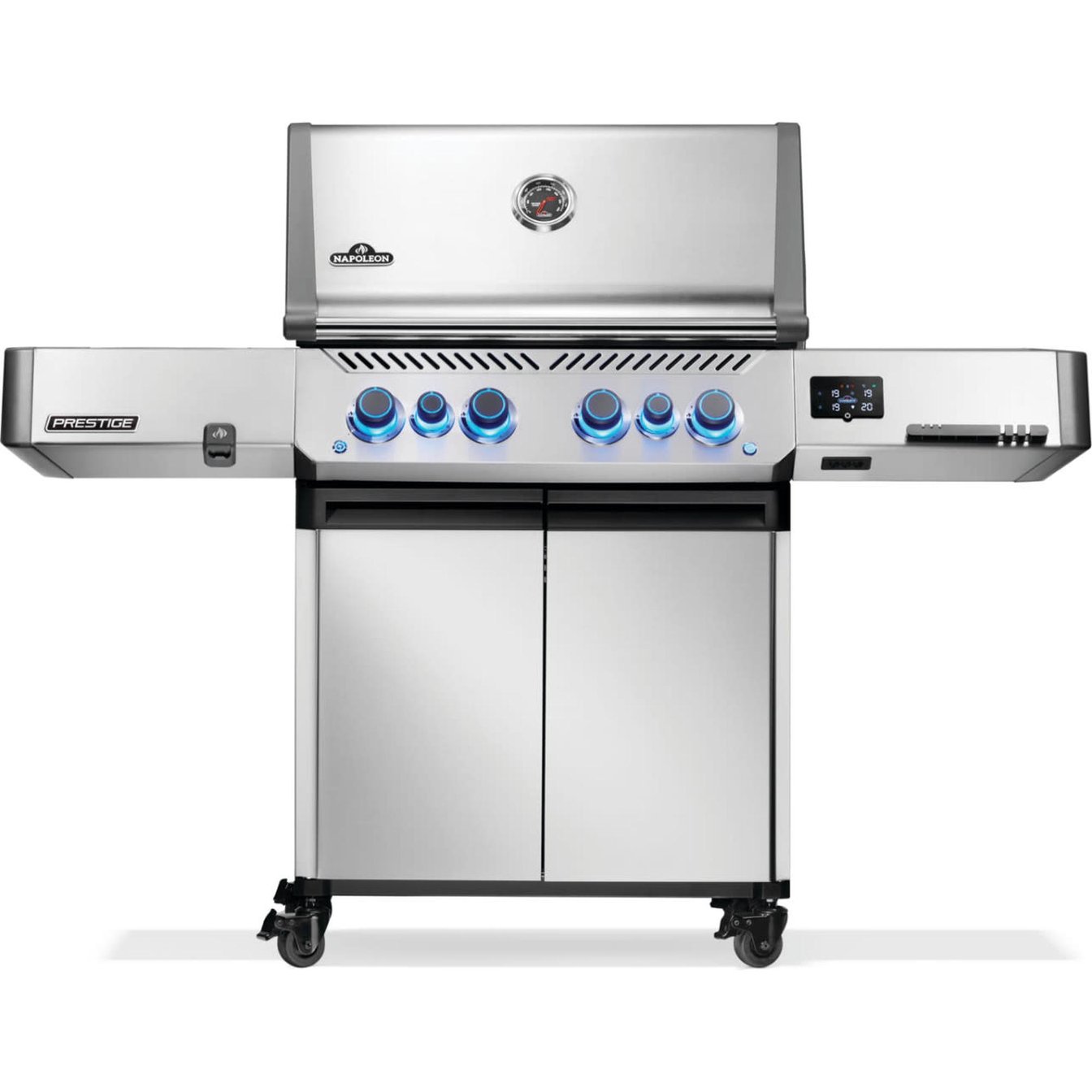 Napoleon Prestige 665 Freestanding 7 Burner Natural Gas BBQ Grill with Infrared Side and Rear Burner