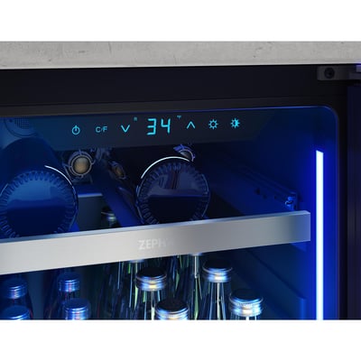 Zephyr Presrv Freestanding or Built-in 15 inch 3.4 cu.ft. Beverage Centre