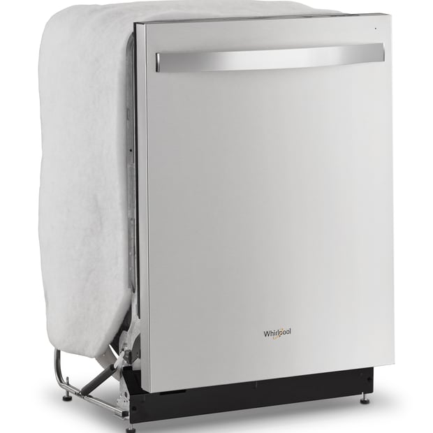 Whirlpool 4 Cycle Dishwasher with Hidden Controls