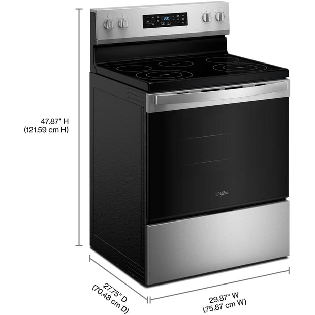 Whirlpool 30 inch Single Oven Electric Range