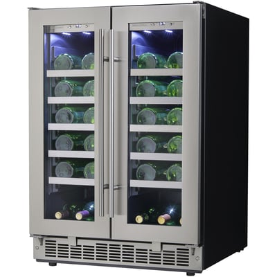 Silhouette Freestanding or Built-in 24 inch 4.7 cu.ft. Wine Cooler