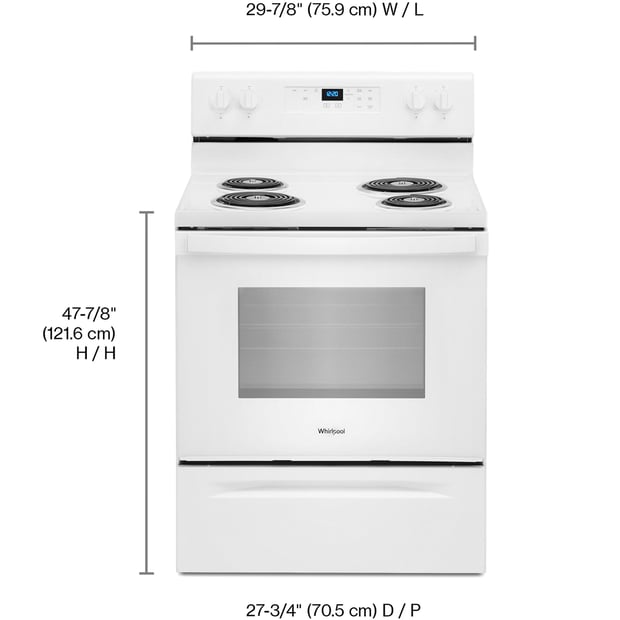 Whirlpool 30 inch Single Oven Electric Range