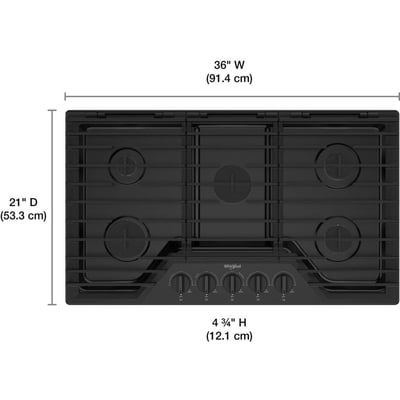 Whirlpool 36 inch Gas Cooktop