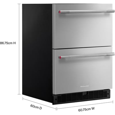 KitchenAid Built-in 24 inch 4.44 cu.ft. Refrigerator Drawers