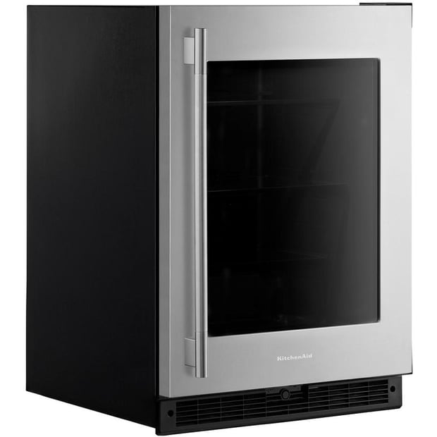 KitchenAid Freestanding or Built-in 24 inch 5.2 cu.ft Compact Bar Refrigerator