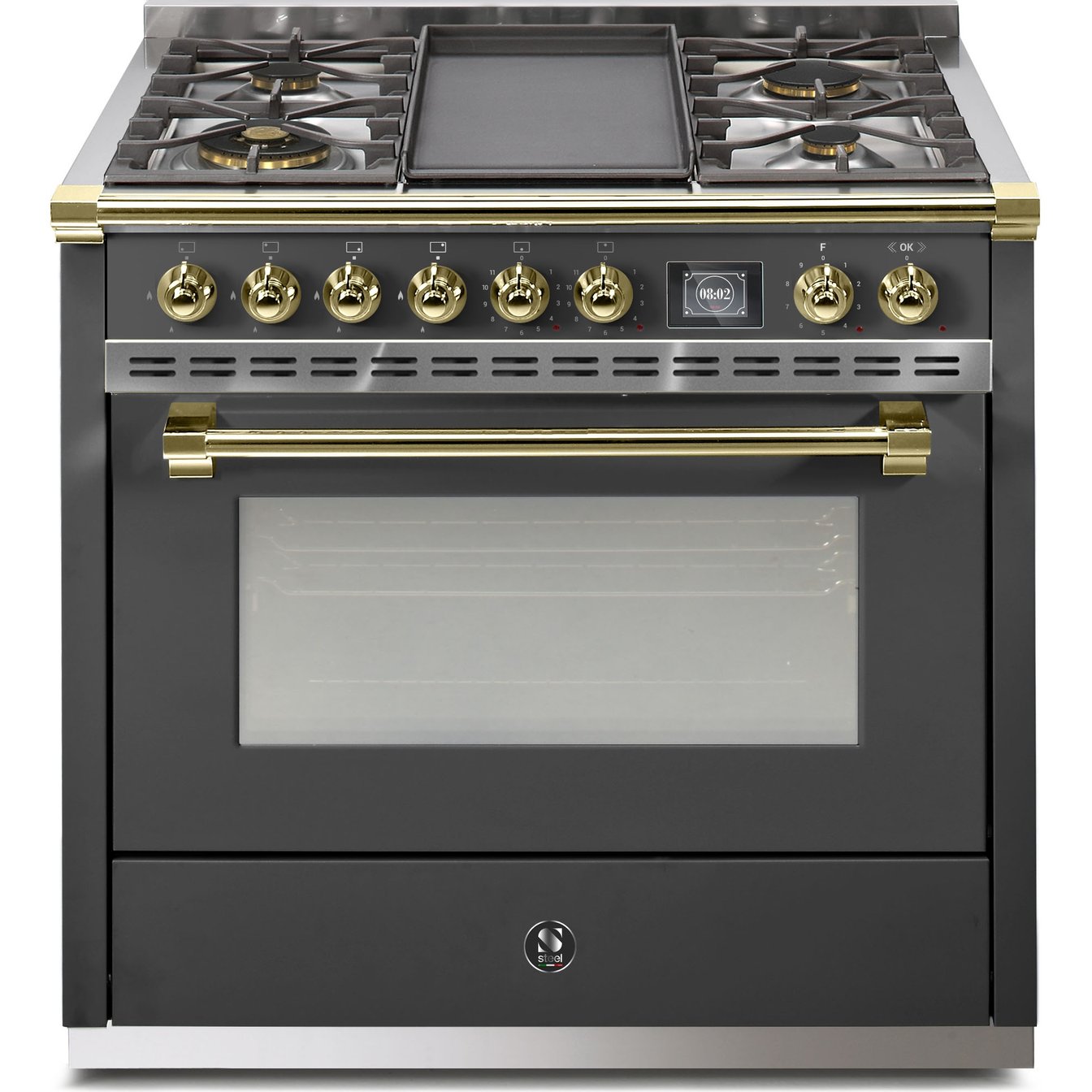 Steel Cucine 36 inch Single Oven Gas Range