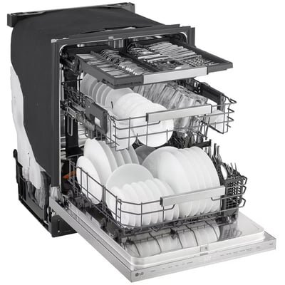 LG 24 inch 44 dB Dishwasher with Hidden Controls and Third Rack