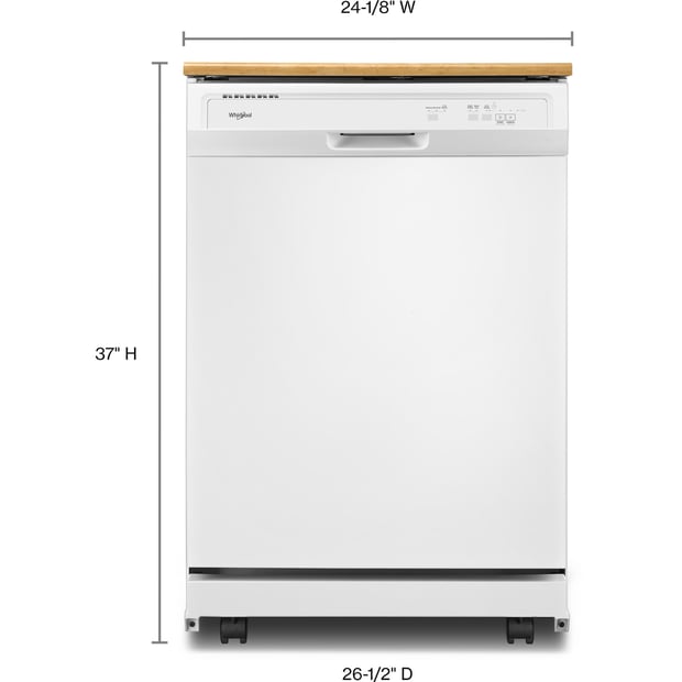 Whirlpool 3 Cycle Portable Dishwasher with Front Controls