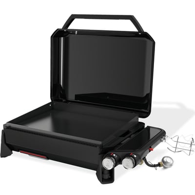Weber Slate Portable 2 Burner Liquid Propane Tabletop BBQ Griddle