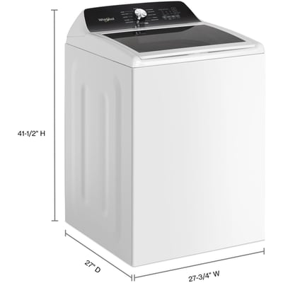 Whirlpool White 5.2 cu.ft. Top Load Washer and 7.0 cu.ft. Vented Dryer