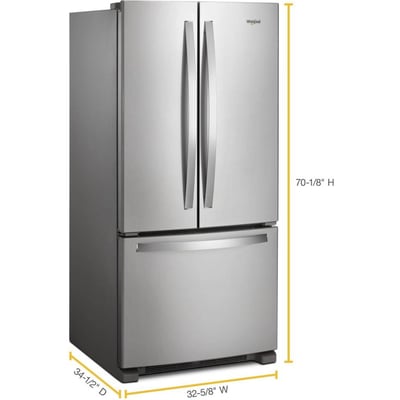 Whirlpool 22.1 cu.ft. French Door Refrigerator