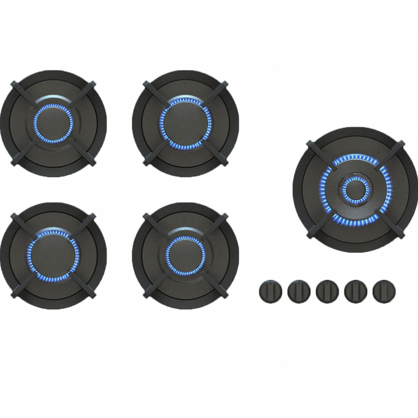 PITT Ebeko 33 inch 5-Burner Module Gas Cooktop