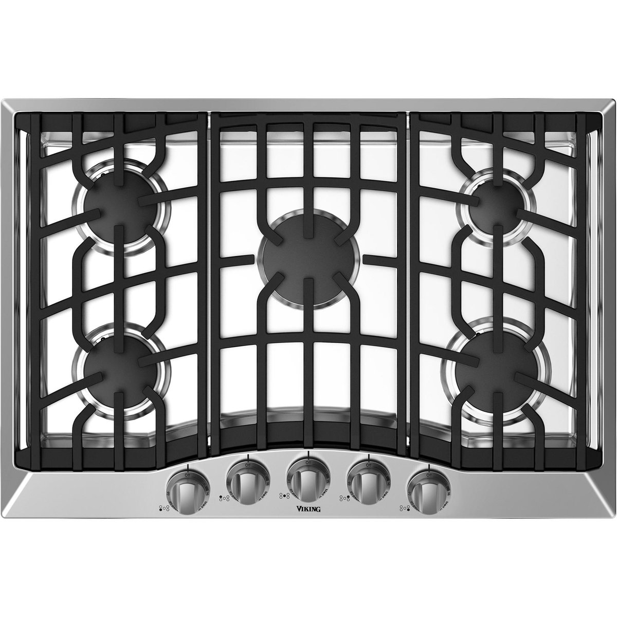 Viking 30"W.Gas Cooktop, Stainless Steel
