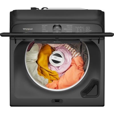 Whirlpool Volcano Black 6.1 cu.ft. Top Load Washer and 7.0 cu.ft. Vented Dryer