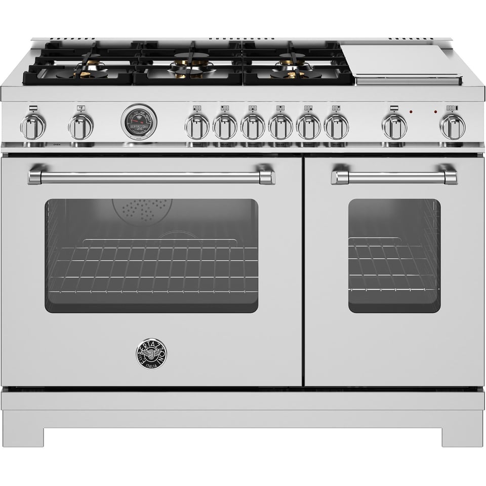 Bertazzoni 48 inch Double Oven Dual Fuel Range
