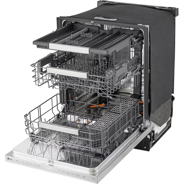 LG 24 inch 44 dB Dishwasher with Hidden Controls and Third Rack