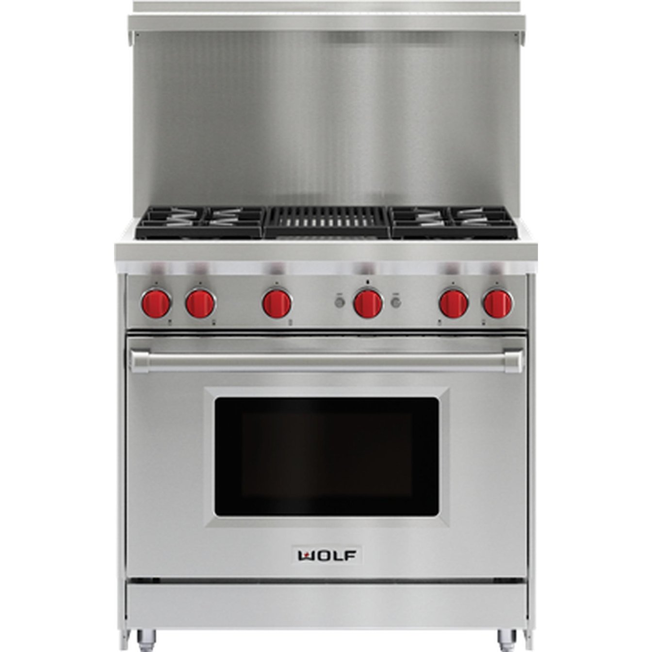 Wolf 36 inch X 20 inch Gas Range Riser with Shelf