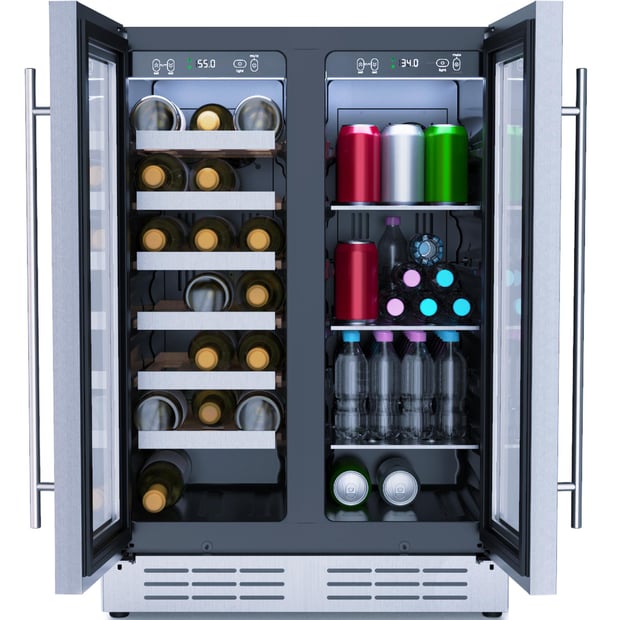 Aura Built-in or Free-standing 24 inch Wine Cooler