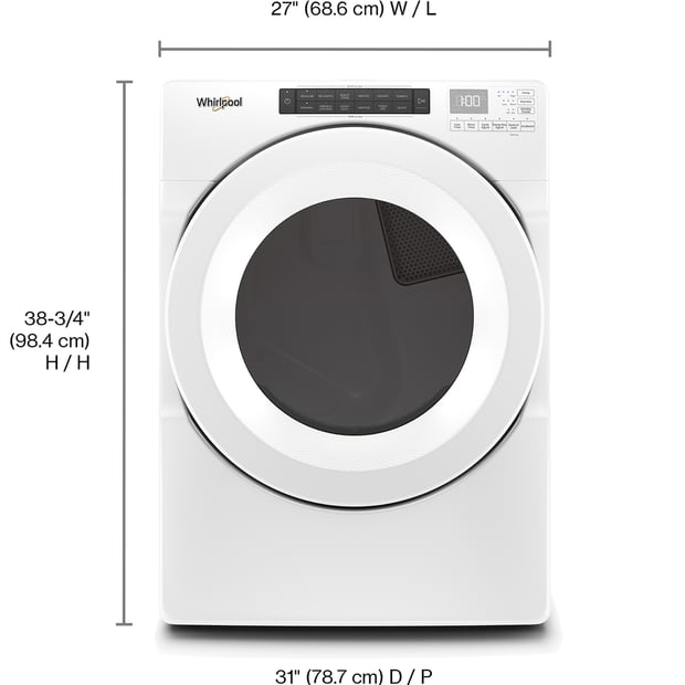 Whirlpool 7.4 cu.ft. Stackable Vented Dryer
