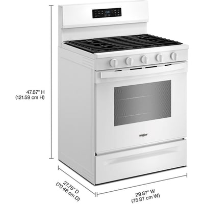 Whirlpool 30 inch Single Oven Gas Range