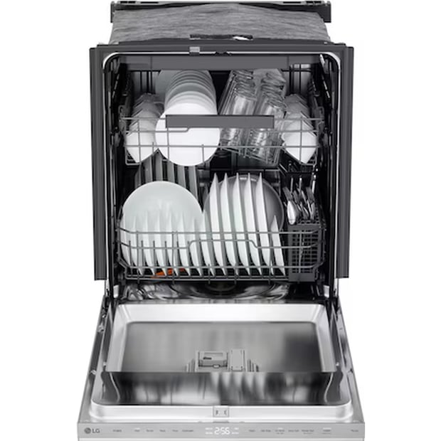 LG 24 inch 46 dBA Dishwasher with Hidden Controls and Third Rack