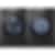 LG Black Steel Stackable Steam 5.2 cu.ft. Front Load Washer and 7.4 cu.ft. Steam Vented Dryer