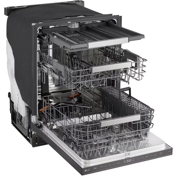 LG 24 inch 44 dB Dishwasher with Hidden Controls and Third Rack
