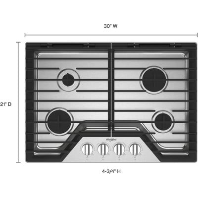 Whirlpool 30 inch Gas Cooktop
