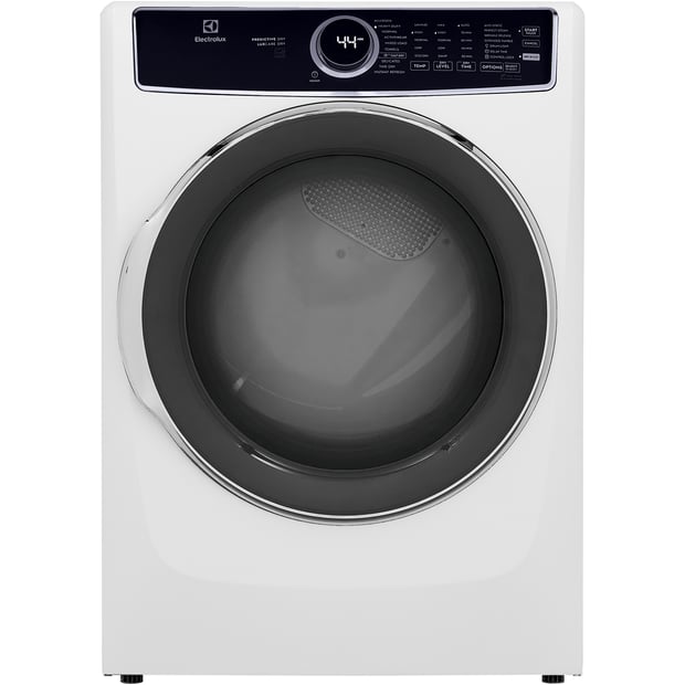 Electrolux White Stackable 5.2 cu.ft. Front Load Steam Washer and 8.0 cu.ft. Steam Dryer