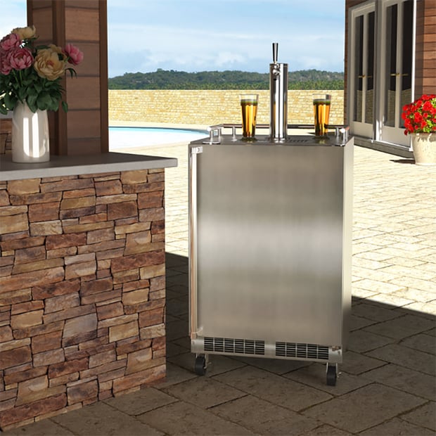 MOKR224-SS31A
Marvel Outdoor Mobile 24 inch Single or Twin Tap Beer Dispenser